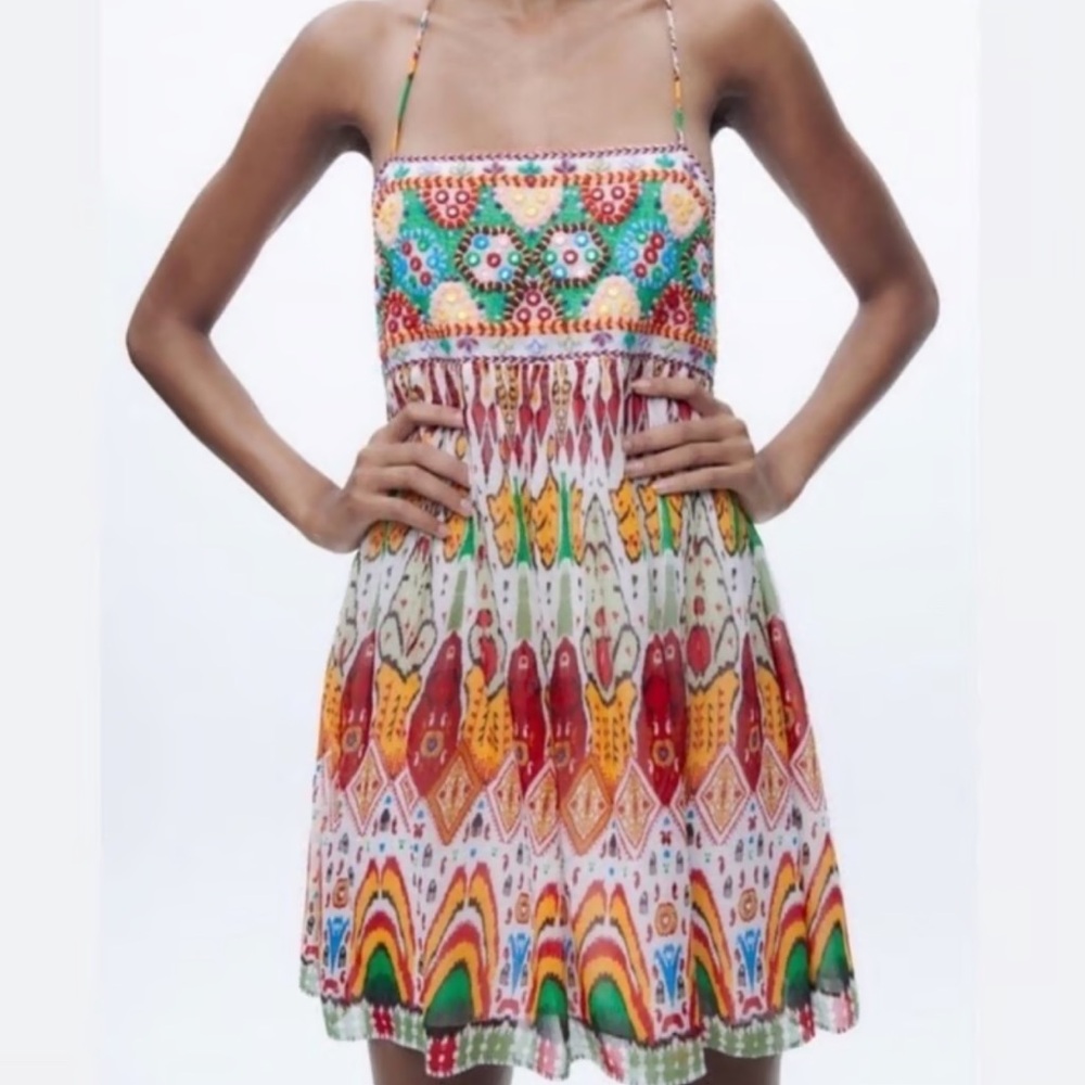 Zara Embellished Boho Dress